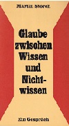 Glaube zwischen Wissen und Nichtwissen 