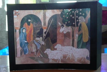 Christophorus findet nach Bethlehem