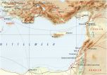 Kartenset Israel und Mittelmeer